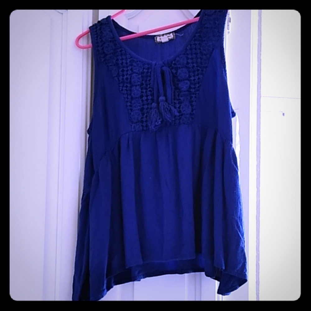 Blue tank top